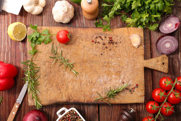 fresh vegetables on table