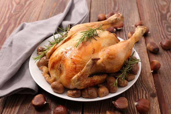 Oven baked chicken — Stock Photo, Image