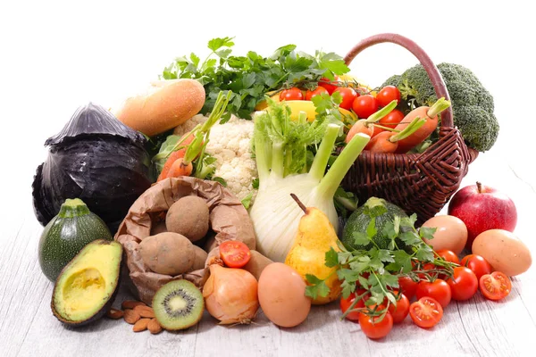 Syrové ovoce a zelenina — Stock fotografie