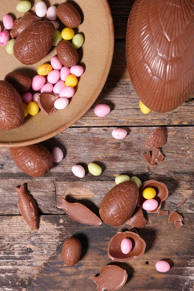 Uova di Pasqua al cioccolato — Foto Stock