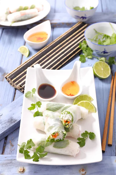 Spring rolls made of vegetables — Stock Photo, Image