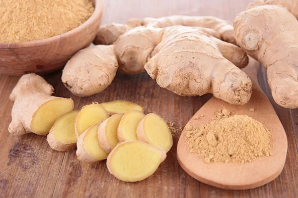 Ginger spice on table — Stock Photo, Image