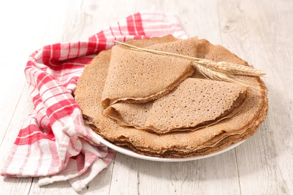 Tortas de trigo sarraceno crepe —  Fotos de Stock