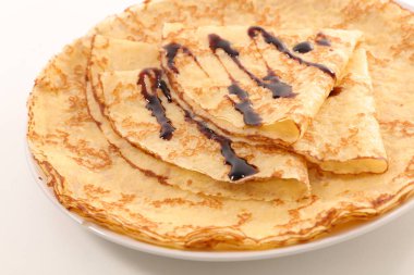 Krep kek çikolata ile