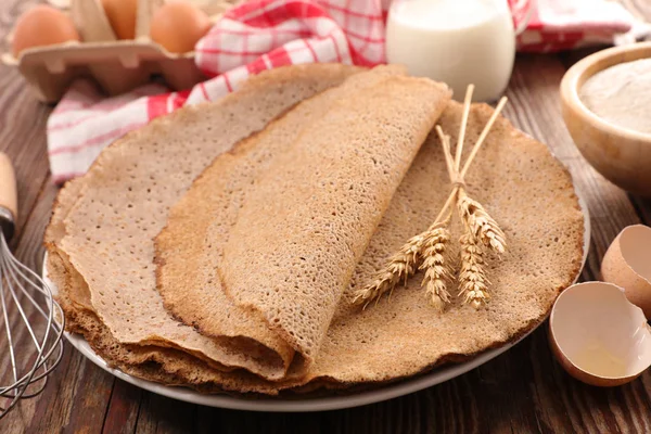 Tortas de trigo sarraceno crepe — Foto de Stock