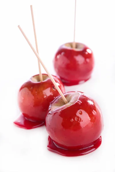 Candy apples on white — Stock Photo, Image