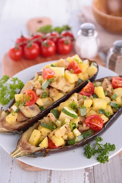 sebzeli fırında patlıcan