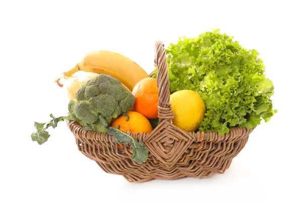 Сырые фрукты и овощи — стоковое фото