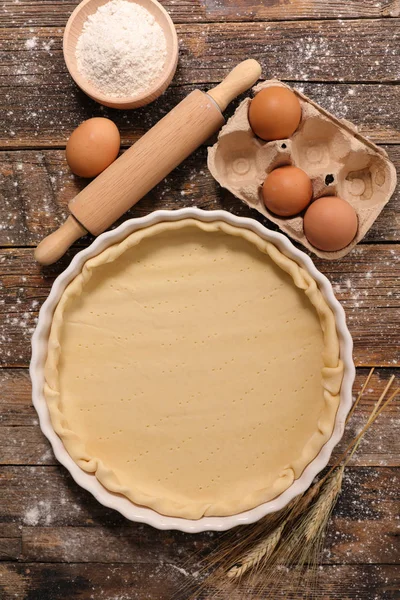 Raw dough for tart — Stock Photo, Image