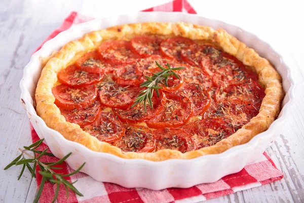 Friss paradicsom quiche — Stock Fotó