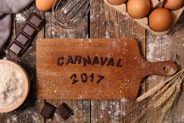 Karneval text ombord — Stockfoto