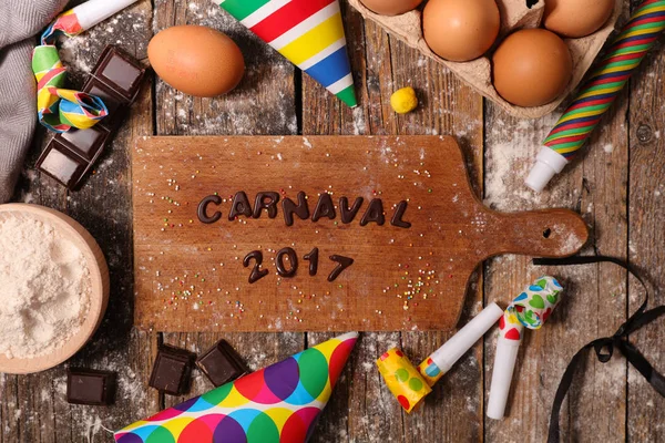 Texto de carnaval a bordo — Fotografia de Stock