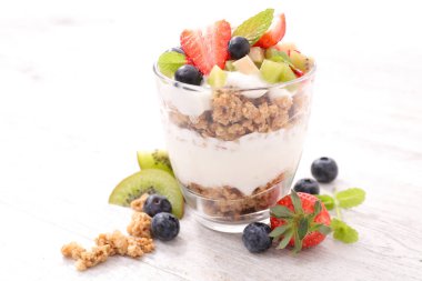 Müsli ile sağlıklı bir kahvaltı.