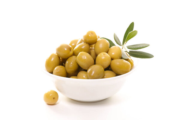 Tasty green olives 