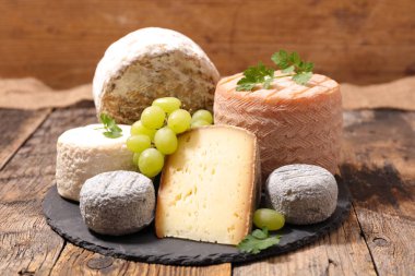 french cheeses on table clipart