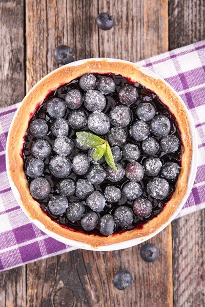 Tasty blueberry tart — Stock Photo, Image