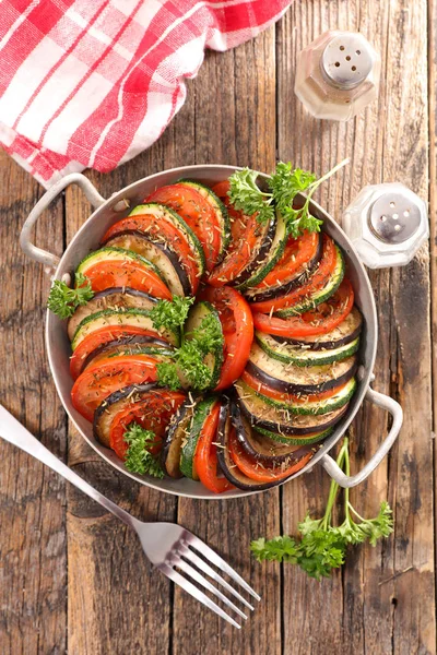 Ratatouille, baked vegetables, tian — Stock Photo, Image