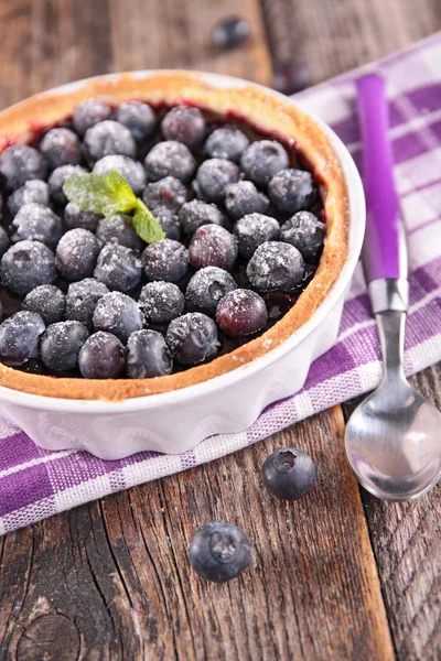 Tasty blueberry tart — Stock Photo, Image