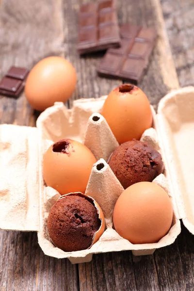 Chocolate easter dessert — Stock Photo, Image