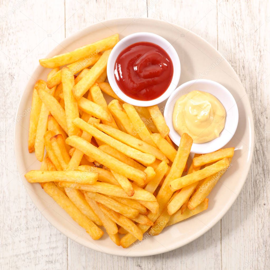 Delicious french fries — Stock Photo © studioM #144857921