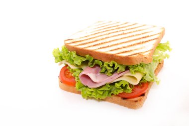 jambon ile ızgara sandviç