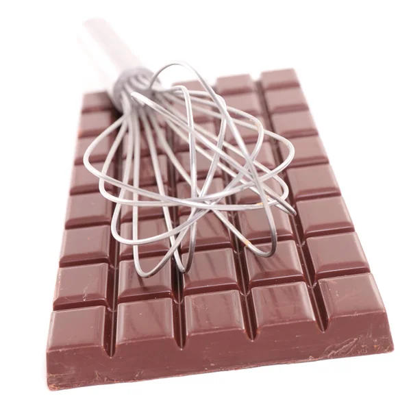 Tabulku čokolády a corolla — Stock fotografie