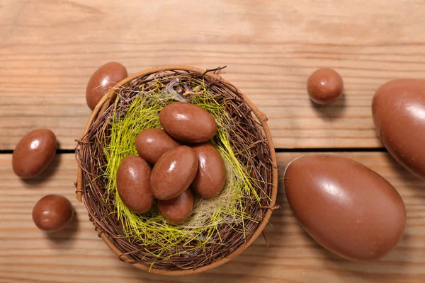 Telur cokelat Paskah — Stok Foto