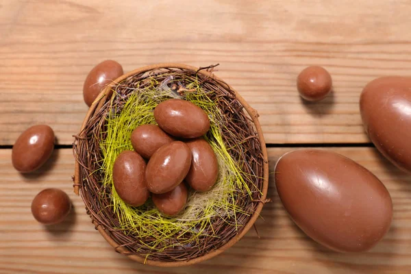 Oeufs de chocolat de Pâques — Photo