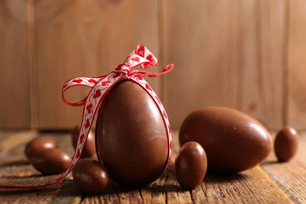 Oeufs de chocolat de Pâques — Photo