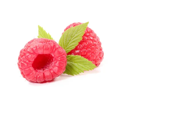 Reife frische Himbeeren — Stockfoto