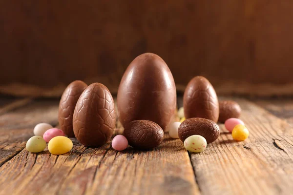 Sweet easter eggs candies — Stock Photo, Image