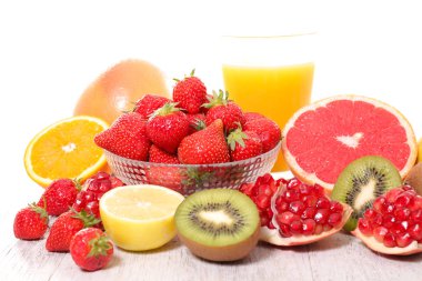 çeşitli olgunlaşmış meyve