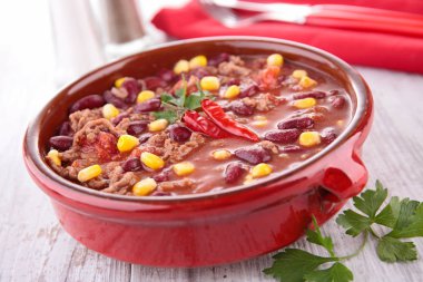 Lezzetli chili con carne kase