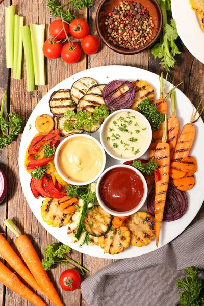 Verdure grigliate, barbecue — Foto Stock