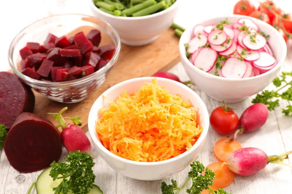 모듬된 야채 샐러드 — 스톡 사진