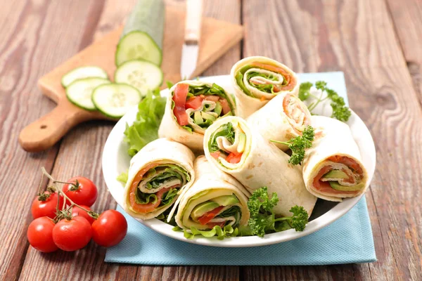 Fresh burrito sandwich — Stock Photo, Image
