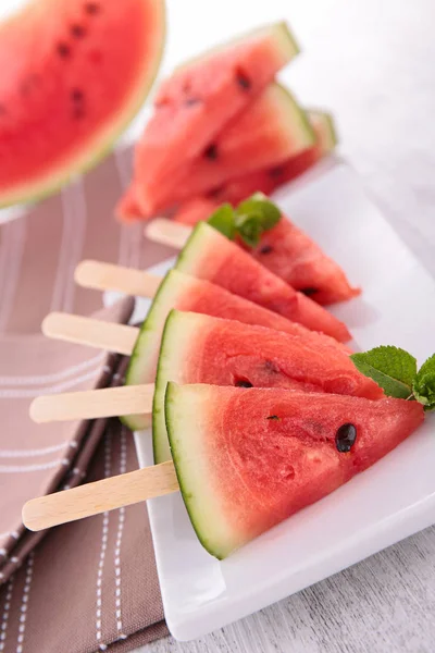 Watermeloen popsicle ijs — Stockfoto