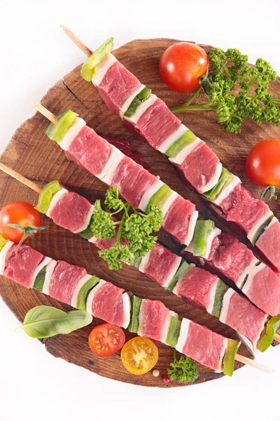 Raw beef for barbecue — Stock Photo, Image