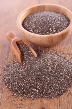 Chia tohumları yığını 