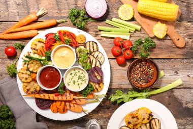 Lezzetli ızgara sebzeler