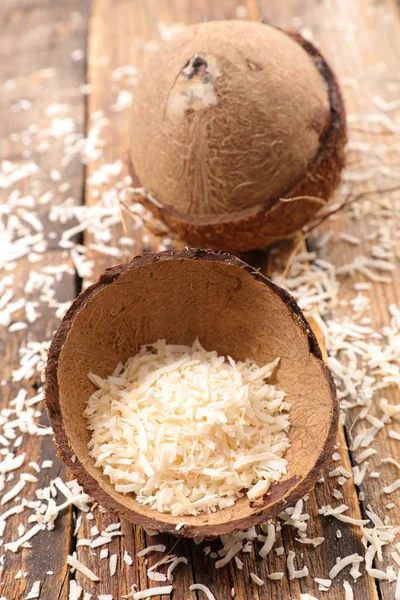 Deliciosos flocos de coco — Fotografia de Stock