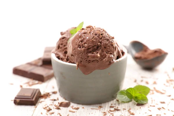 Délicieuse glace au chocolat — Photo