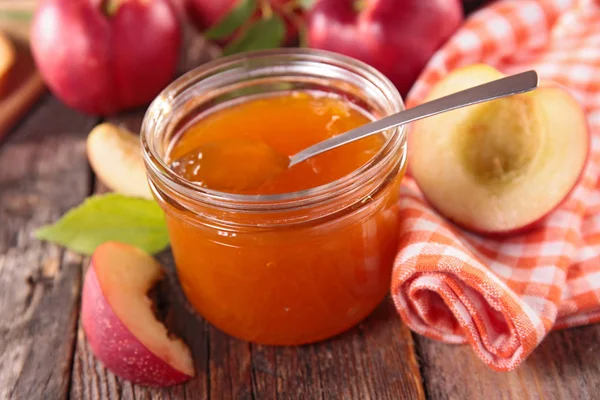 Homemade peach jam — Stock Photo, Image