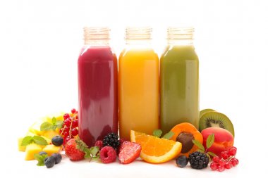 çeşitli meyve ve meyve suları