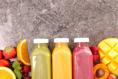 çeşitli meyve ve meyve suları