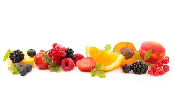 Frutas y bayas variadas — Foto de Stock