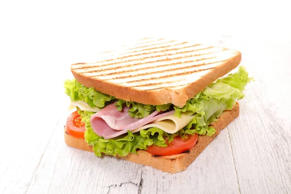 Heerlijke sandwich met sla — Stockfoto