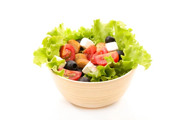 Fresh salad with tomatoes and olives — Stock Photo, Image