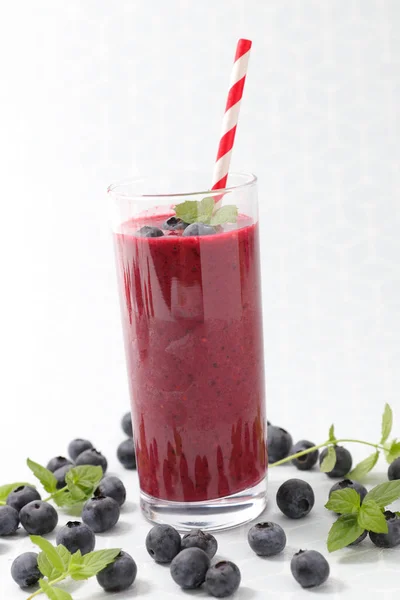 Blueberry smoothie cam — Stok fotoğraf