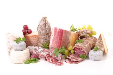 charcuterie ve çeşitli peynir